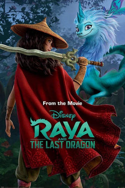 Poster Raya and the Last Dragon Warrior in the Wild 61x91,5cm