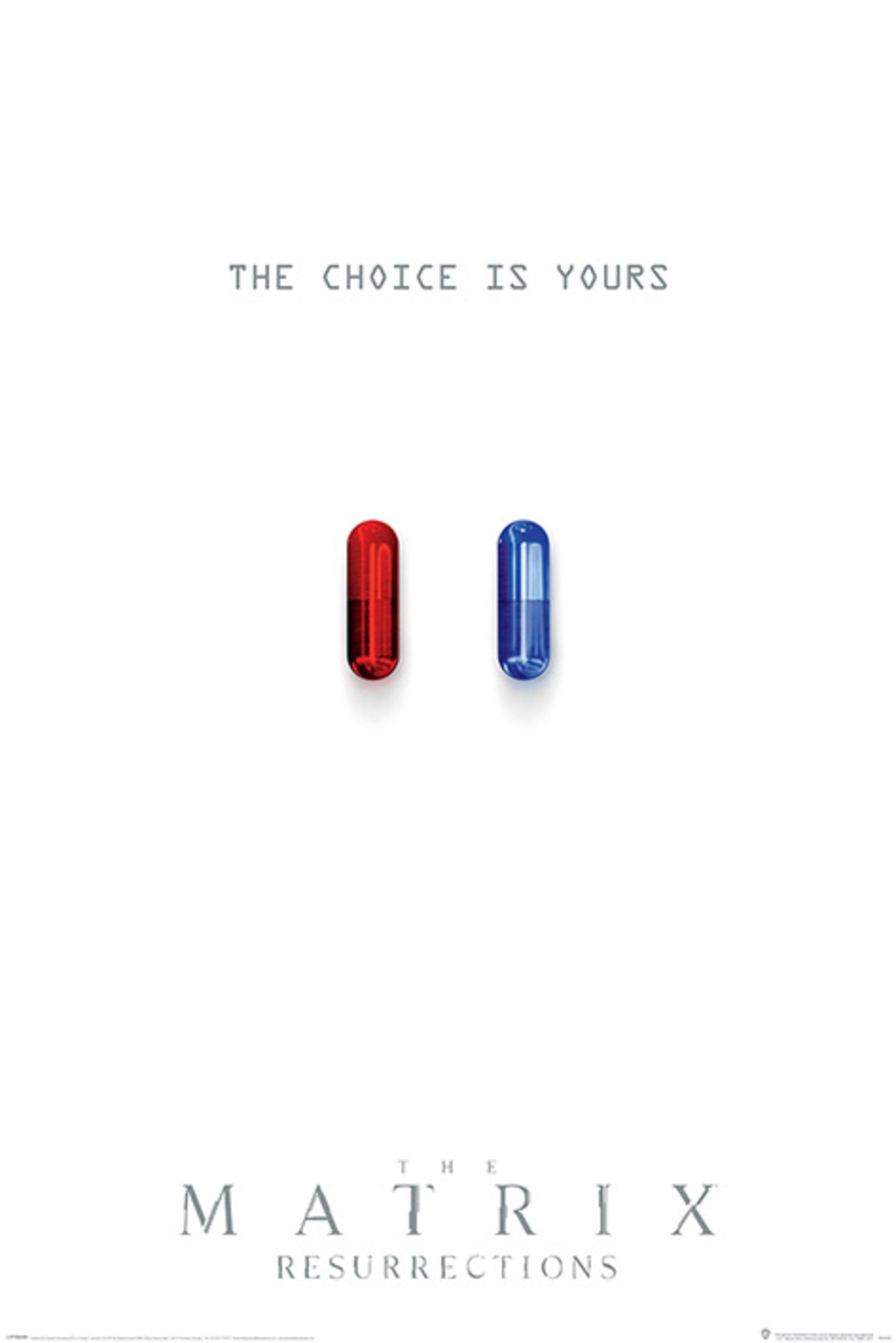 Poster The Matrix Resurrections The Choice is Yours 61x91,5cm
