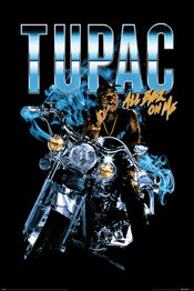 Poster Tupac Shakur All Eyez Motorcycle 61x91,5cm