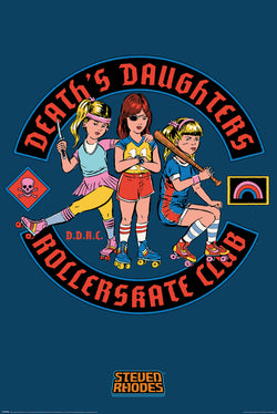 Poster Steven Rhodes Deaths Daughters Rollerskate Club 61x91,5cm