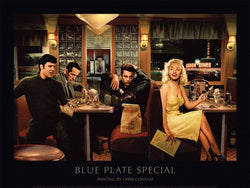 Affiche Art Blue Plate Special Chris Consani 80x60cm
