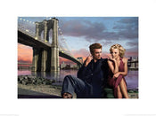 Affiche Art Brooklyn Nights Chris Consani 80x60cm