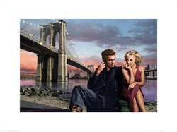 Affiche Art Brooklyn Nights Chris Consani 80x60cm