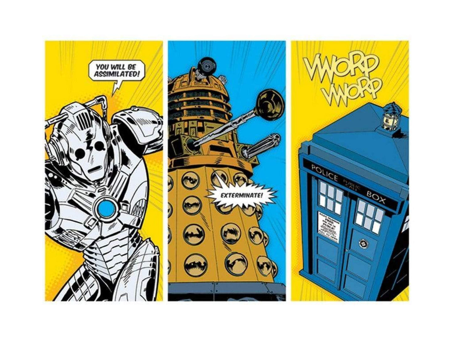 Affiche Art Doctor Who Comic Sections 80x60cm