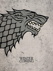 Affiche Art Game of Thrones Stark 60x80cm