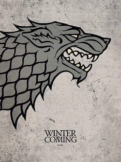Affiche Art Game of Thrones - Stark 60x80cm