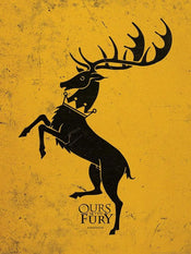 Affiche Art Game of Thrones Baratheon 60x80cm