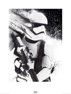 Affiche Art Star Wars Episode VII Stormtrooper Paint 60x80cm