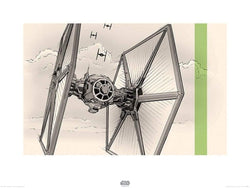 Affiche Art Star Wars Episode VII TIE Fighter Pencil Art 80x60cm