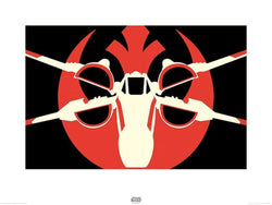 Affiche Art Star Wars Episode VII XWing Pop Art 80x60cm