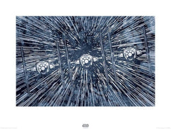 Affiche Art Star Wars Episode VII TIE Fighters 80x60cm