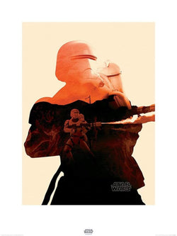 Affiche Art Star Wars Episode VII Flametrooper Tri 60x80cm