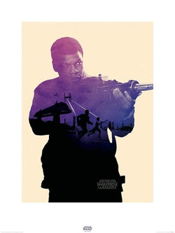 Affiche Art Star Wars Episode VII Finn Tri 60x80cm