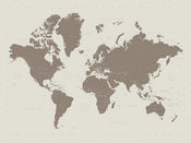 Affiche Art World Map Contemporary Stone 60x80cm