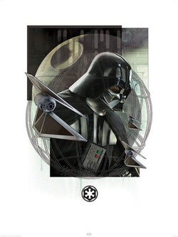 Affiche Art Star Wars Rogue One Darth Vader and Strikers 60x80cm