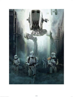 Affiche Art Star Wars Rogue One Stormtrooper Patrol 60x80cm