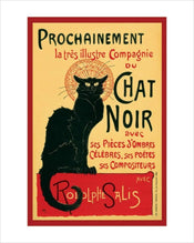 Affiche Art Chat Noir 40x50cm