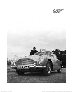 Affiche Art James Bond Connery Black and White 40x50cm