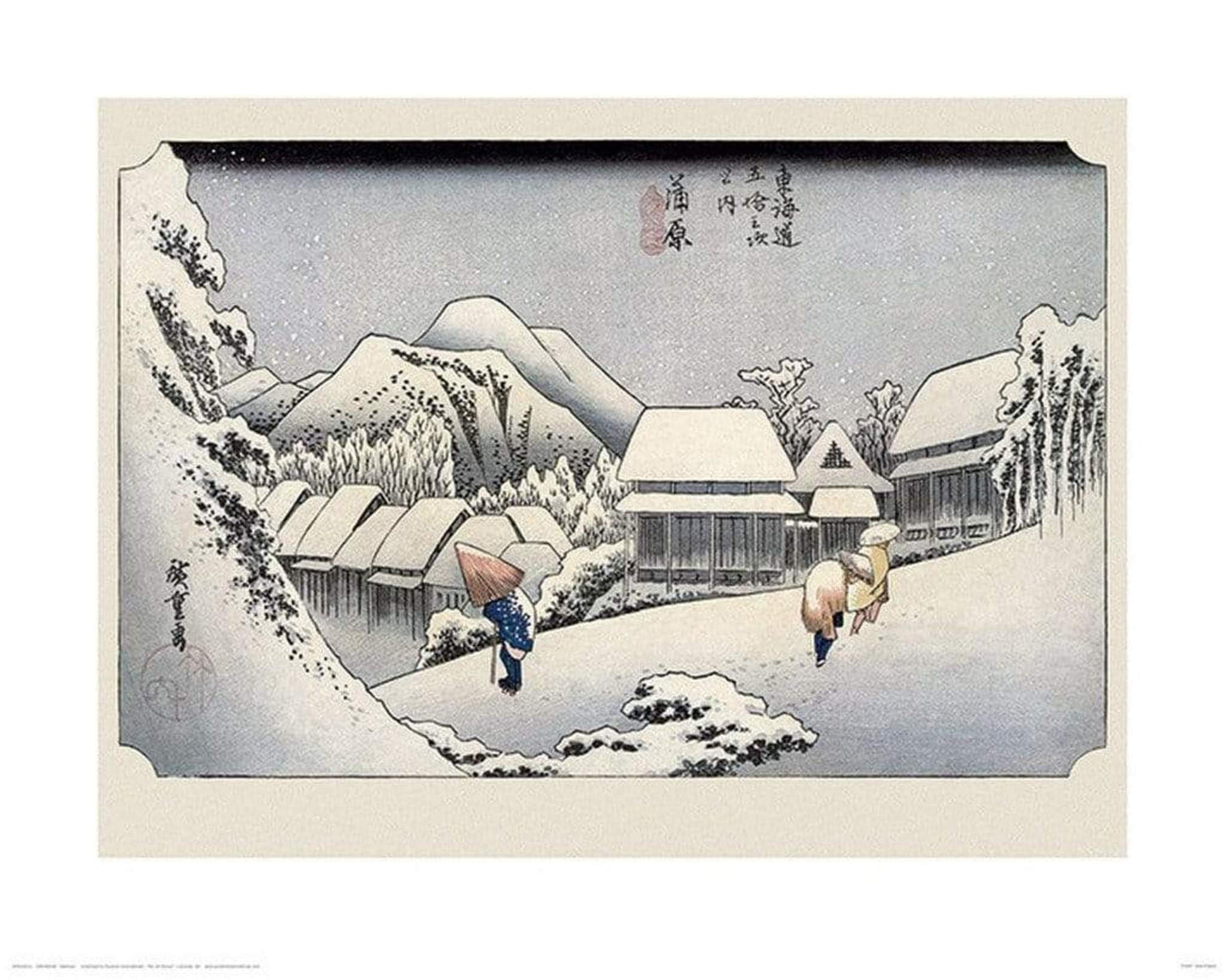 Affiche Art Hiroshige - Kambara 40x50cm