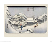 Affiche Art Hiroshige - Kambara 40x50cm