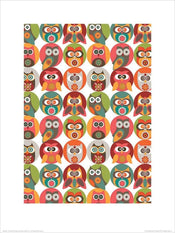 Affiche Art Valentina Ramos - Owls Family 30x40cm