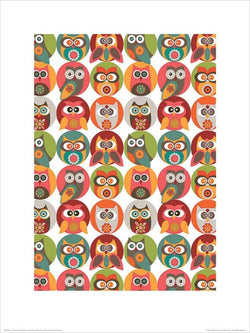 Affiche Art Valentina Ramos - Owls Family 30x40cm