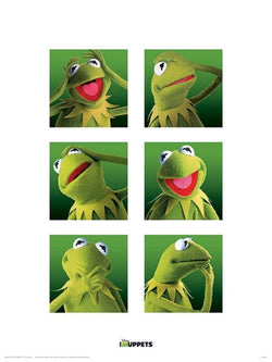 The Muppets Kermit Boxes Affiche Art 30x40cm