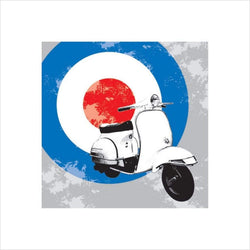 Affiche Art Scooter 40x40cm