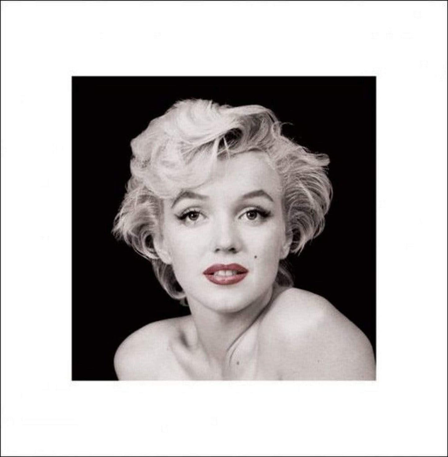 Affiche Art Marilyn Monroe Red Lips 40x40cm