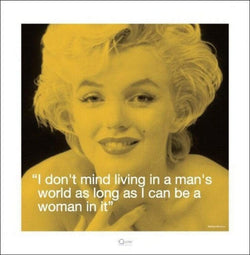 Affiche Art Marilyn Monroe iQuote Mans World 40x40cm