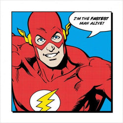 Affiche Art Flash Fastest Man Alive 40x40cm