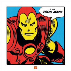 Affiche Art Iron Man I Am 40x40cm