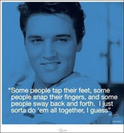 Affiche Art Elvis Presley iQuote All Together 40x40cm