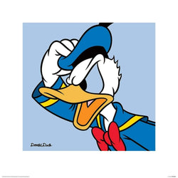Affiche Art Donald Duck - Blue 40x40cm