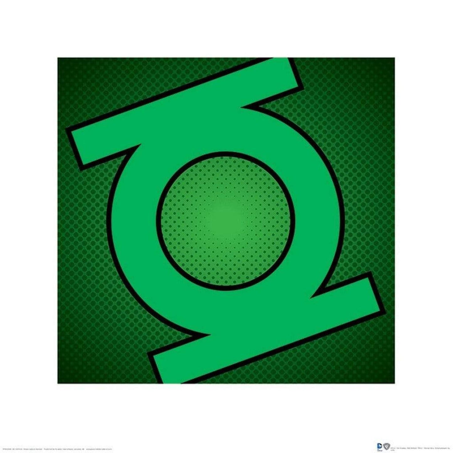 Affiche Art DC Comics Green Lantern Symbol 40x40cm