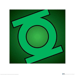 Affiche Art DC Comics Green Lantern Symbol 40x40cm