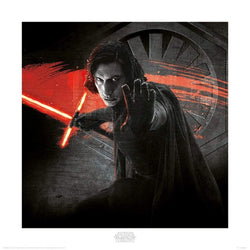 Affiche Art Star Wars The Last Jedi Kylo Ren Force 40x40cm