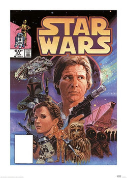 Affiche Art Star Wars Captain Solo 50x70cm