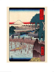 Affiche Art Hiroshige - Ichkoku Bridge in the Eastern Capital 60x80cm