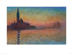 Affiche Art Monet - Sunset in Venice 60x80cm