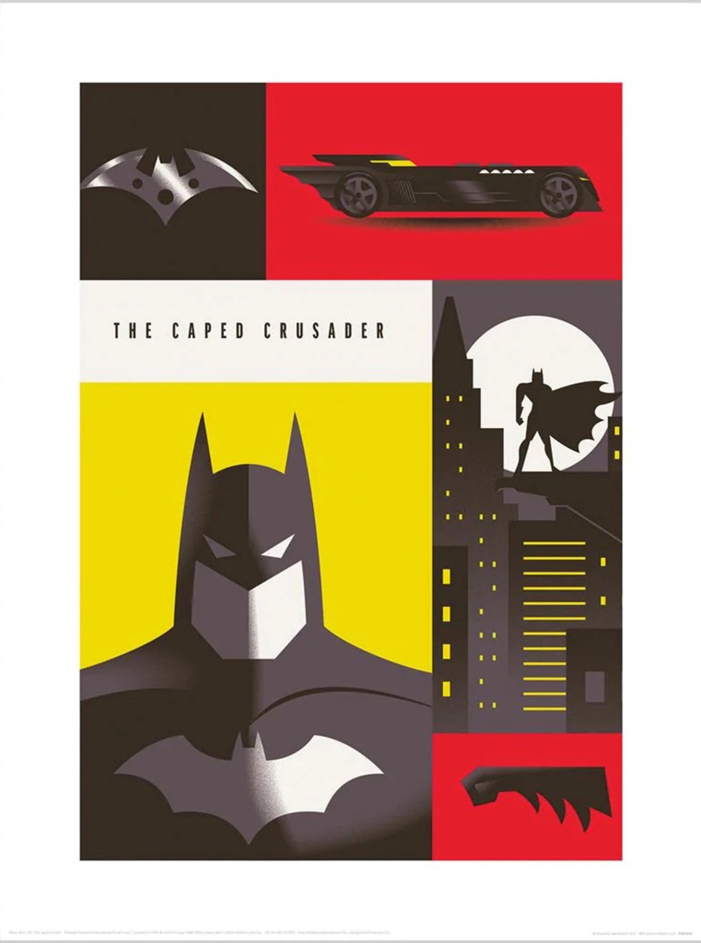 Warner Bros The Caped Crusader Affiche Art 30x40cm