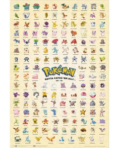 Pokémon De Eerste 151 Poster 61x91.5cm