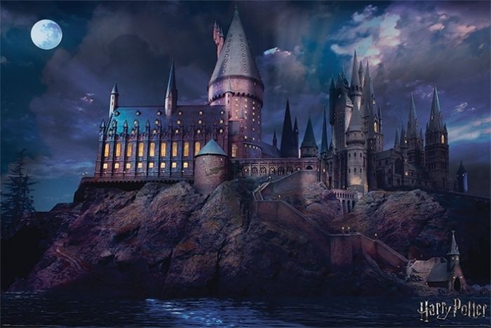 Poster encadré Harry Potter - Château de Poudlard
